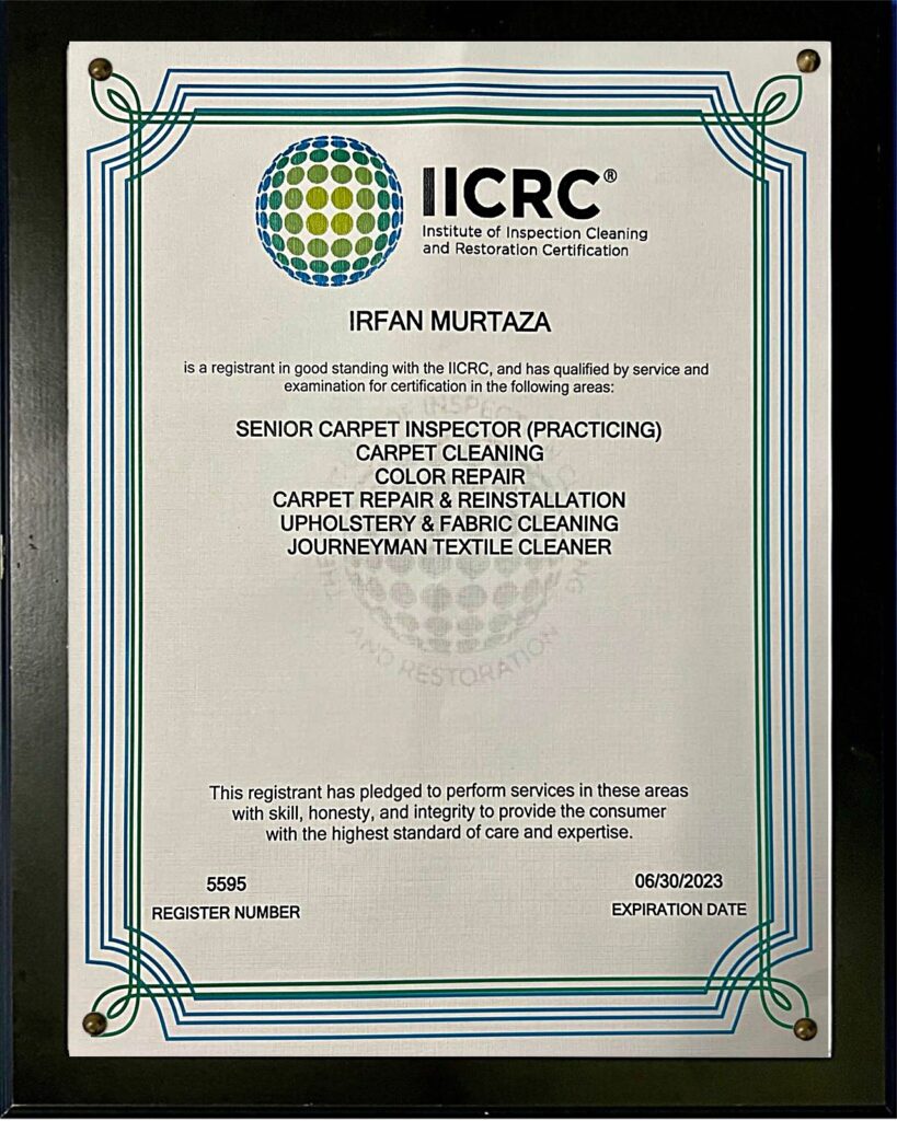 IICRC CERTIFICATION