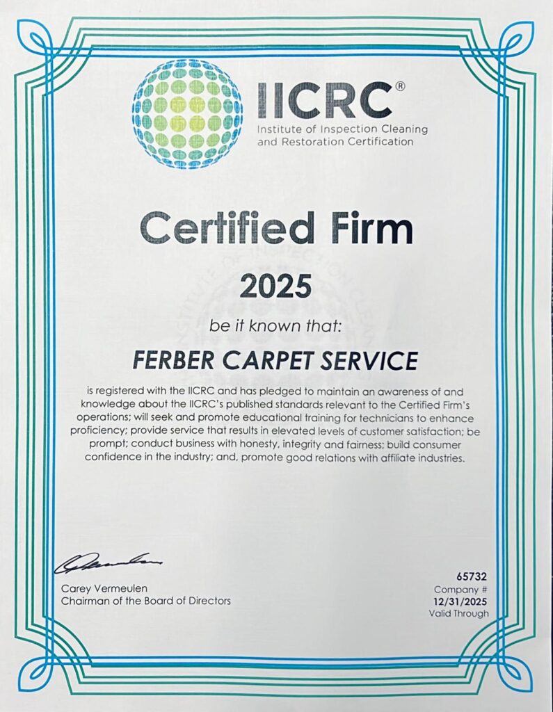 FERBER CARPET - CERTIFIED FIRM 2025